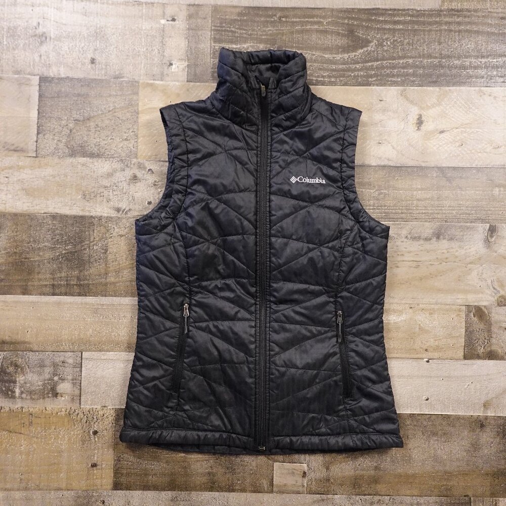 Columbia Mighty Lite III Vest‎ Women’s XS Black Omni-Heat Puffer Omni-Shield